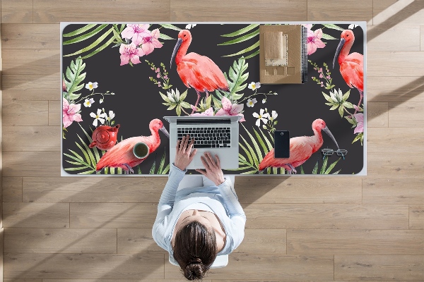 Sous-main bureau Flamant noir