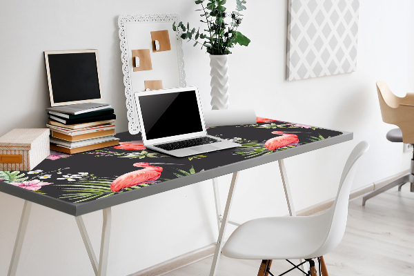 Sous-main bureau Flamant noir