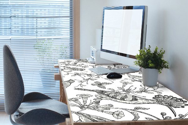 Sous-main bureau Oiseaux dessinés