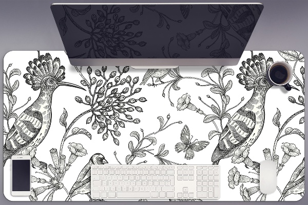 Sous-main bureau Oiseaux dessinés