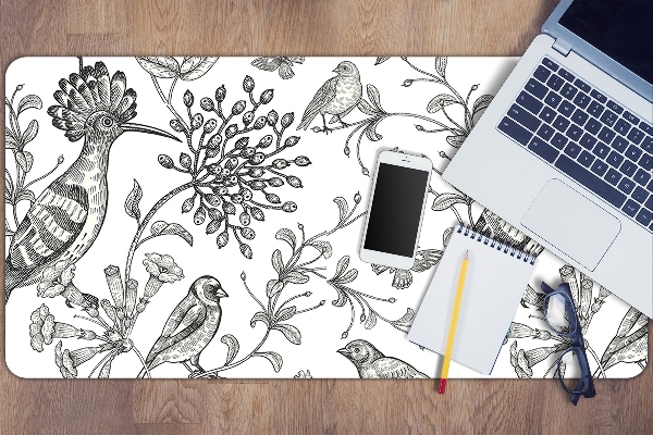 Sous-main bureau Oiseaux dessinés