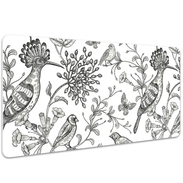 Sous-main bureau Oiseaux dessinés