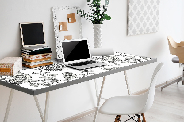 Sous-main bureau Oiseaux dessinés