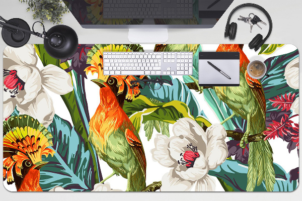 Sous-main bureau Oiseaux exotiques