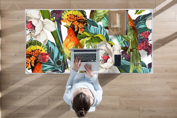 Sous-main bureau Oiseaux exotiques