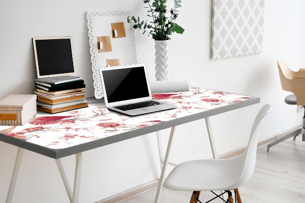 Sous-main bureau Oiseaux rouges
