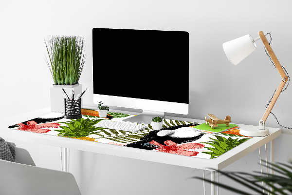 Sous-main bureau Tukaan et ananas