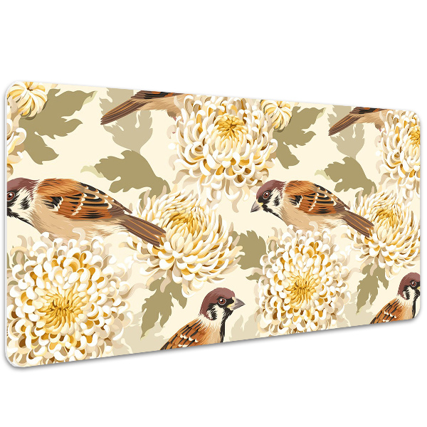 Sous main de bureau Oiseaux d'or