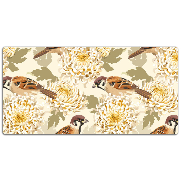 Sous main de bureau Oiseaux d'or