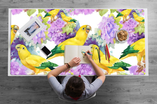 Tapis de bureau Perroquets jaunes