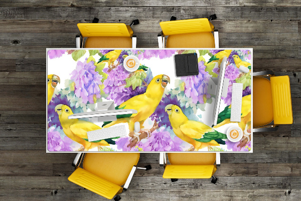 Tapis de bureau Perroquets jaunes