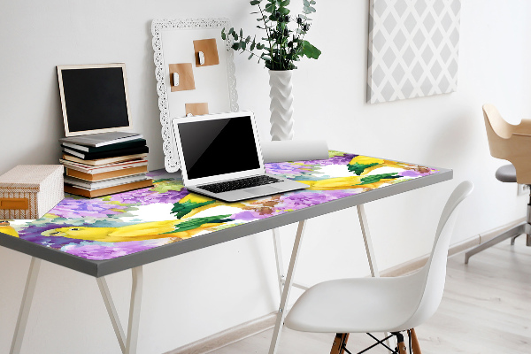 Tapis de bureau Perroquets jaunes