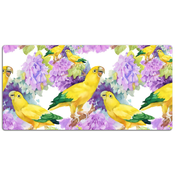 Tapis de bureau Perroquets jaunes