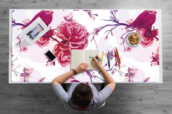 Tapis de bureau Oiseaux violettes