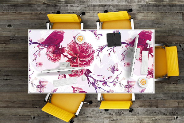 Tapis de bureau Oiseaux violettes