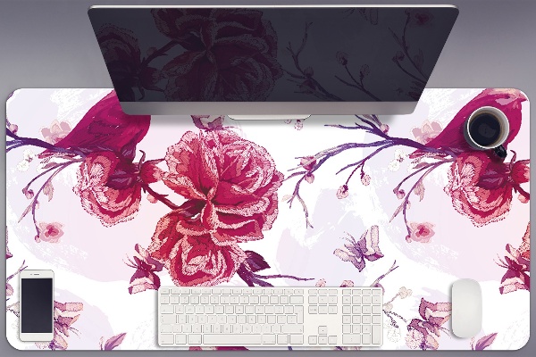 Tapis de bureau Oiseaux violettes
