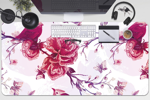 Tapis de bureau Oiseaux violettes