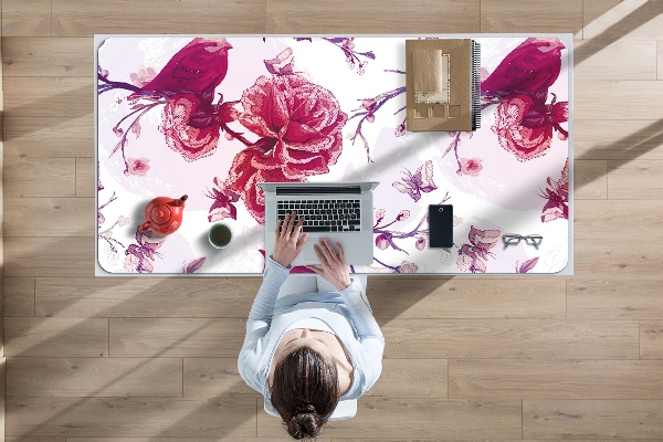 Tapis de bureau Oiseaux violettes