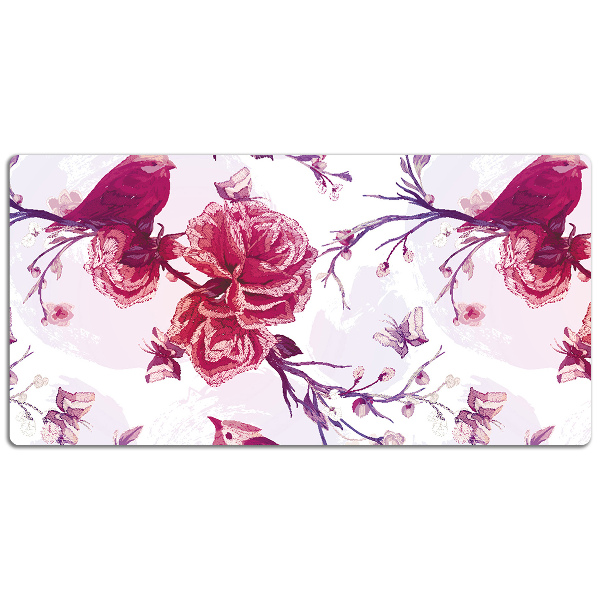 Tapis de bureau Oiseaux violettes