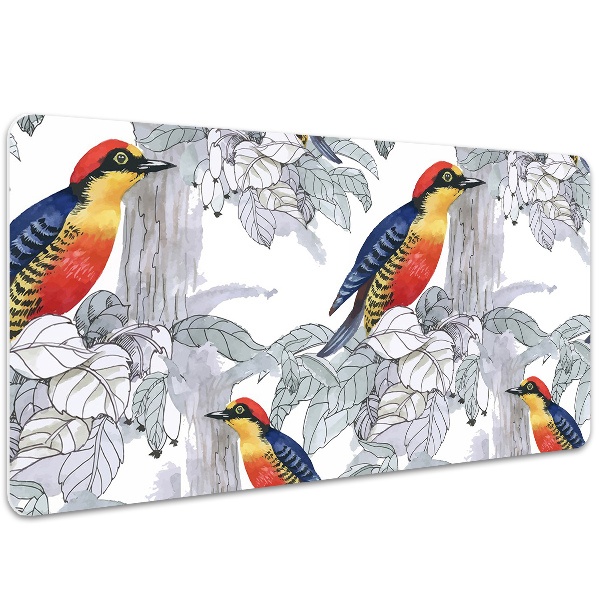 Sous-main bureau Oiseaux peints