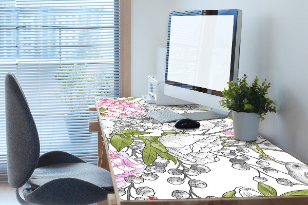 Sous main de bureau Des oiseaux