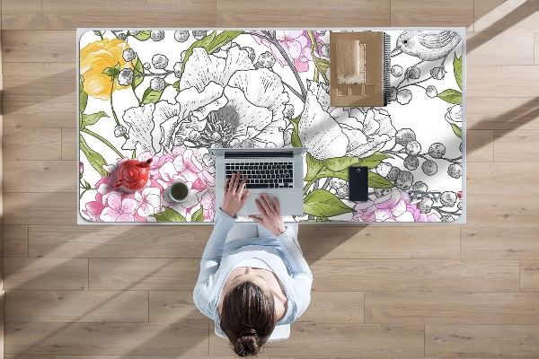 Sous main de bureau Des oiseaux