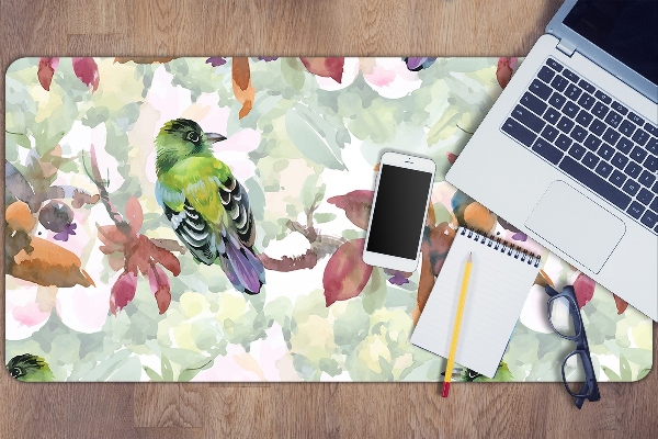 Sous-main bureau Oiseaux exotiques