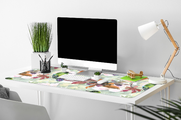 Sous-main bureau Oiseaux exotiques