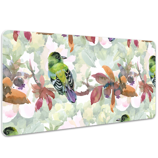 Sous-main bureau Oiseaux exotiques