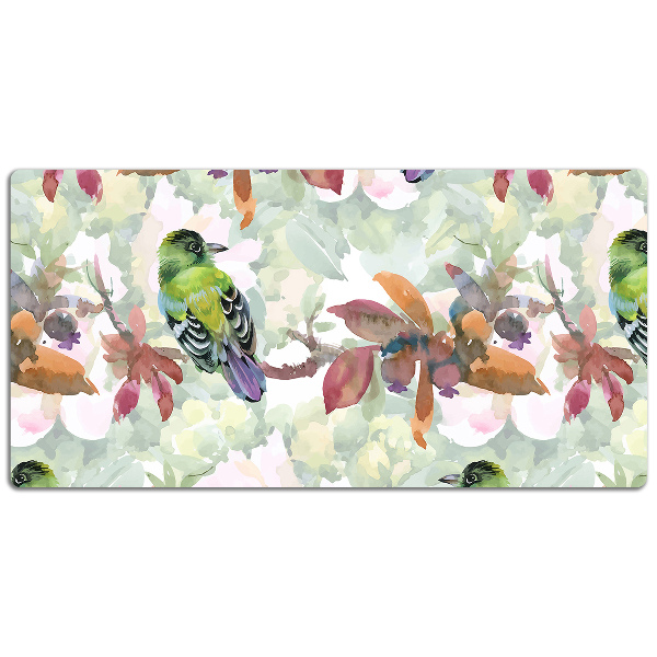 Sous-main bureau Oiseaux exotiques