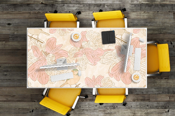 Tapis de bureau Oiseaux beige