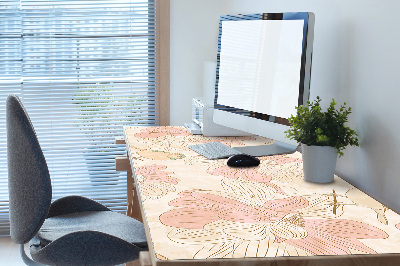 Tapis de bureau Oiseaux beige