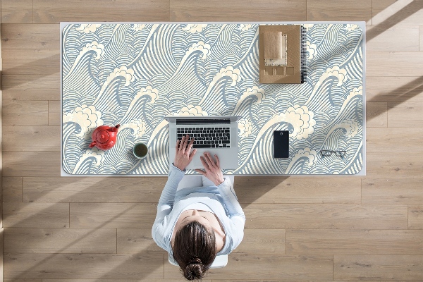 Sous main de bureau vagues de l'océan