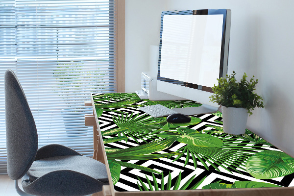Sous-main bureau Feuilles géométriques