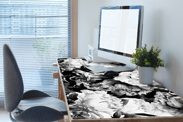 Sous main de bureau Roses noires