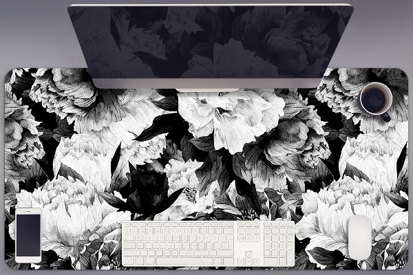 Sous main de bureau Roses noires