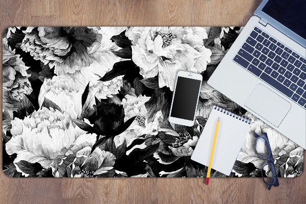 Sous main de bureau Roses noires