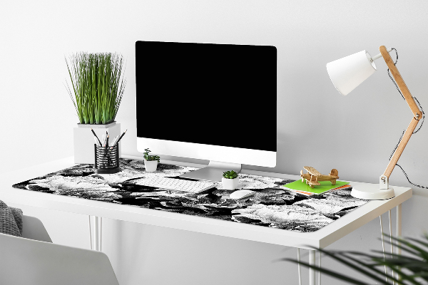 Sous main de bureau Roses noires