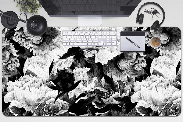 Sous main de bureau Roses noires