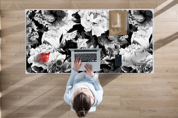Sous main de bureau Roses noires
