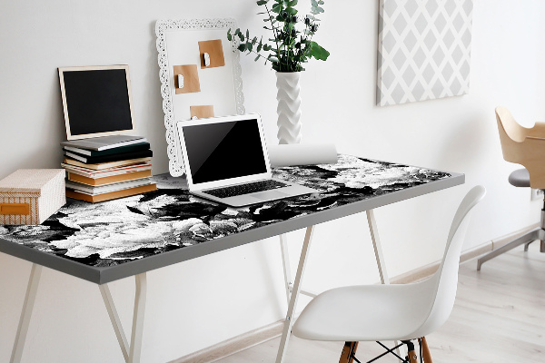 Sous main de bureau Roses noires