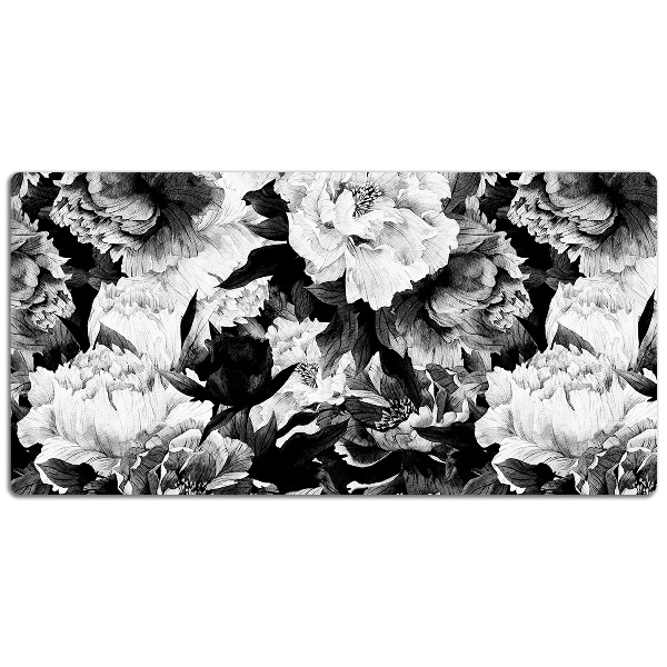 Sous main de bureau Roses noires