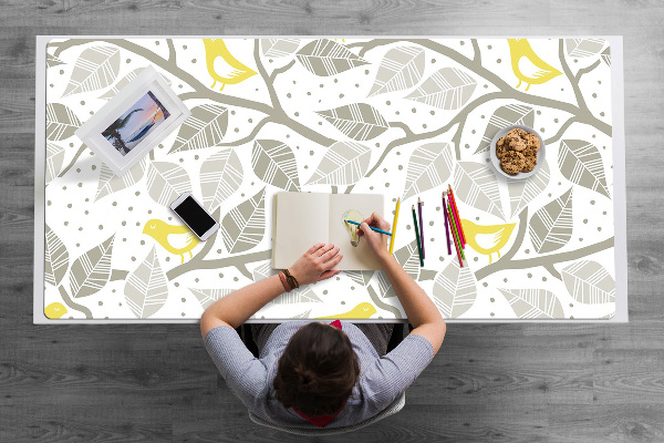 Sous main de bureau Des oiseaux