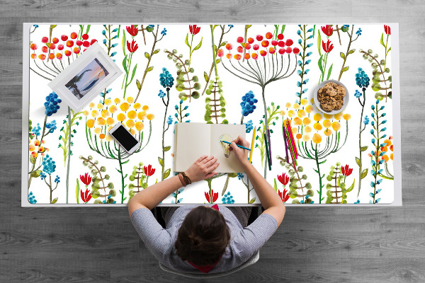 Sous main de bureau Prairie colorée