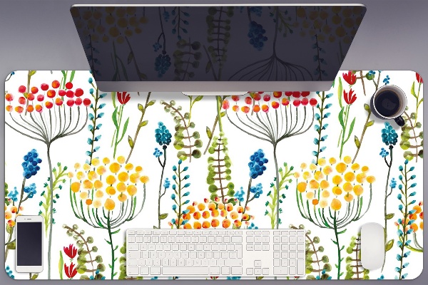Sous main de bureau Prairie colorée