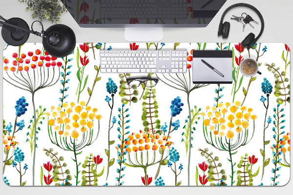 Sous main de bureau Prairie colorée
