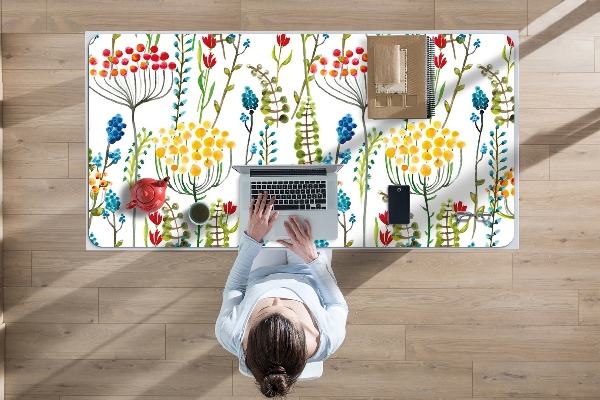 Sous main de bureau Prairie colorée