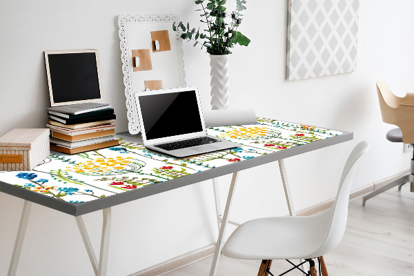 Sous main de bureau Prairie colorée