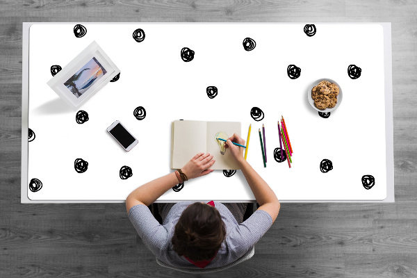 Sous main de bureau Points noirs