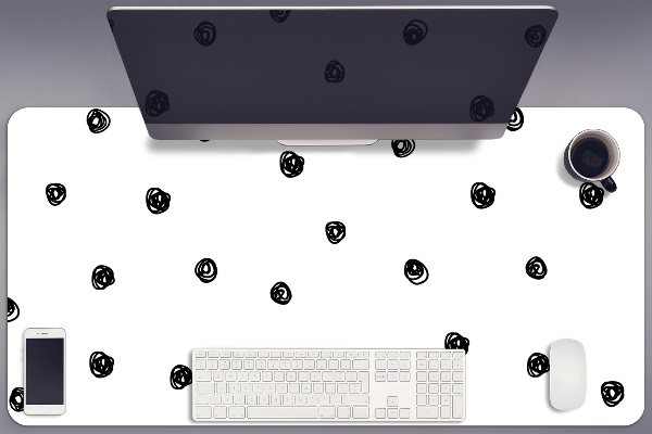 Sous main de bureau Points noirs